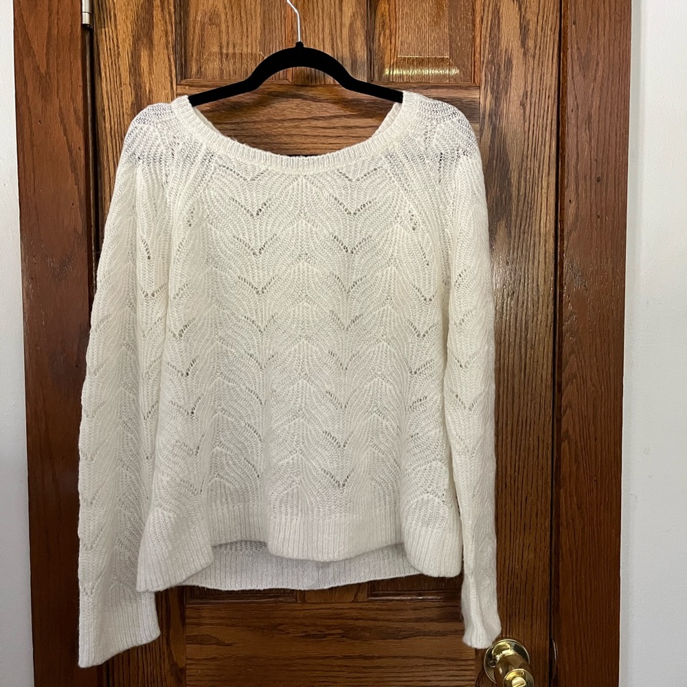 Loft white sweater